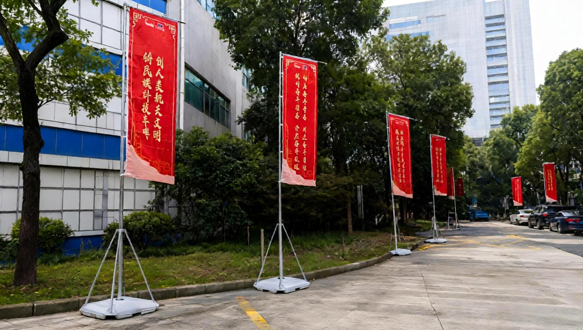 5米铁板道旗租赁 开业户外道旗出租